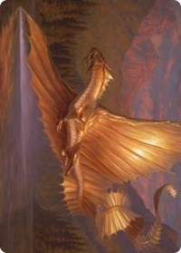 Adult Gold Dragon Art Card фото цена описание