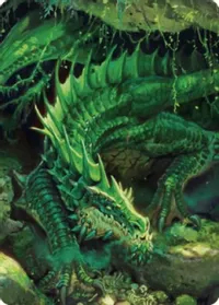 Adult Green Dragon Art Card фото цена описание