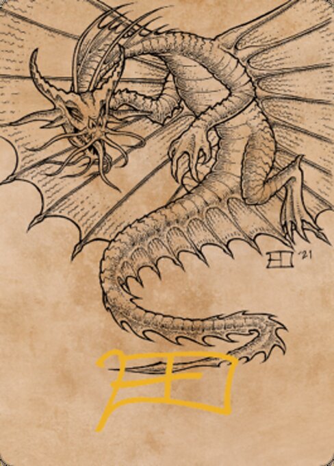 Ancient Gold Dragon Art Card (44/81) (Gold-Stamped Signature) фото цена описание