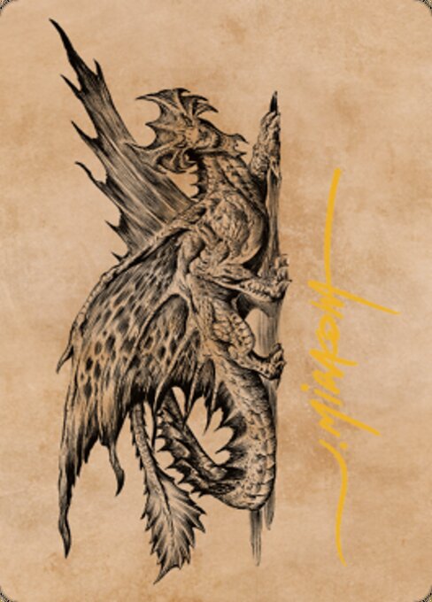 Ancient Brass Dragon Art Card (49/81) (Gold-Stamped Signature) фото цена описание